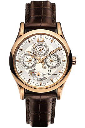 Carl F. Bucherer Manero Perpetual Silver Dial 40 mm Automatic Watch For Men - 1