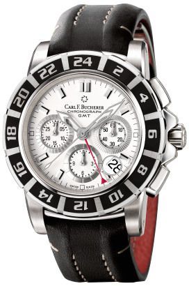 Carl F. Bucherer TravelGraph 42 mm Watch in White Dial For Men - 1