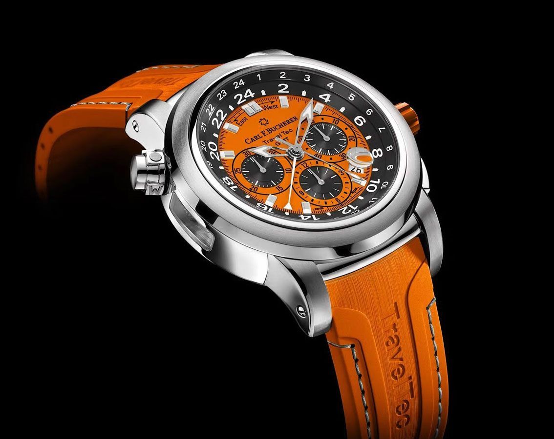 Carl F. Bucherer Patravi TravelTec Orange Dial 46.6 mm Automatic Watch For Men - 2