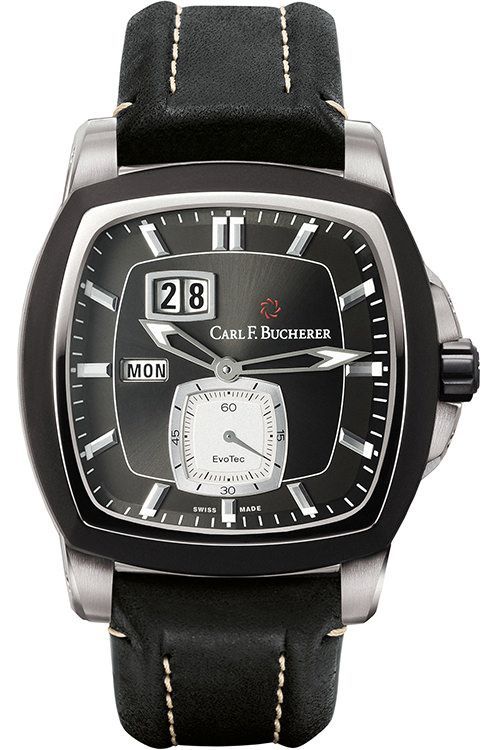 Carl F. Bucherer EvoTec DayDate 43.7 mm Watch in Black Dial