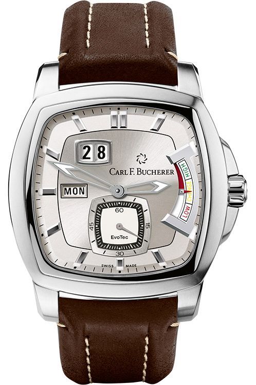 Carl F. Bucherer EvoTec PowerReserve 45 mm Watch in Silver Dial