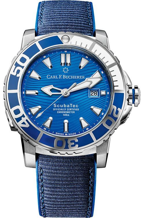 Carl F. Bucherer ScubaTec 44.60 mm Watch in Blue Dial