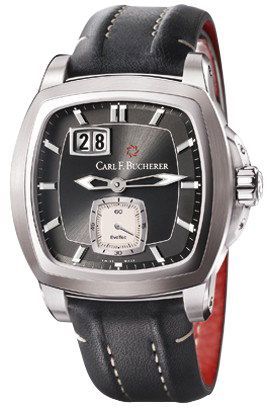 Carl F. Bucherer EvoTec BigDate 38 mm Watch in Black Dial For Men - 1
