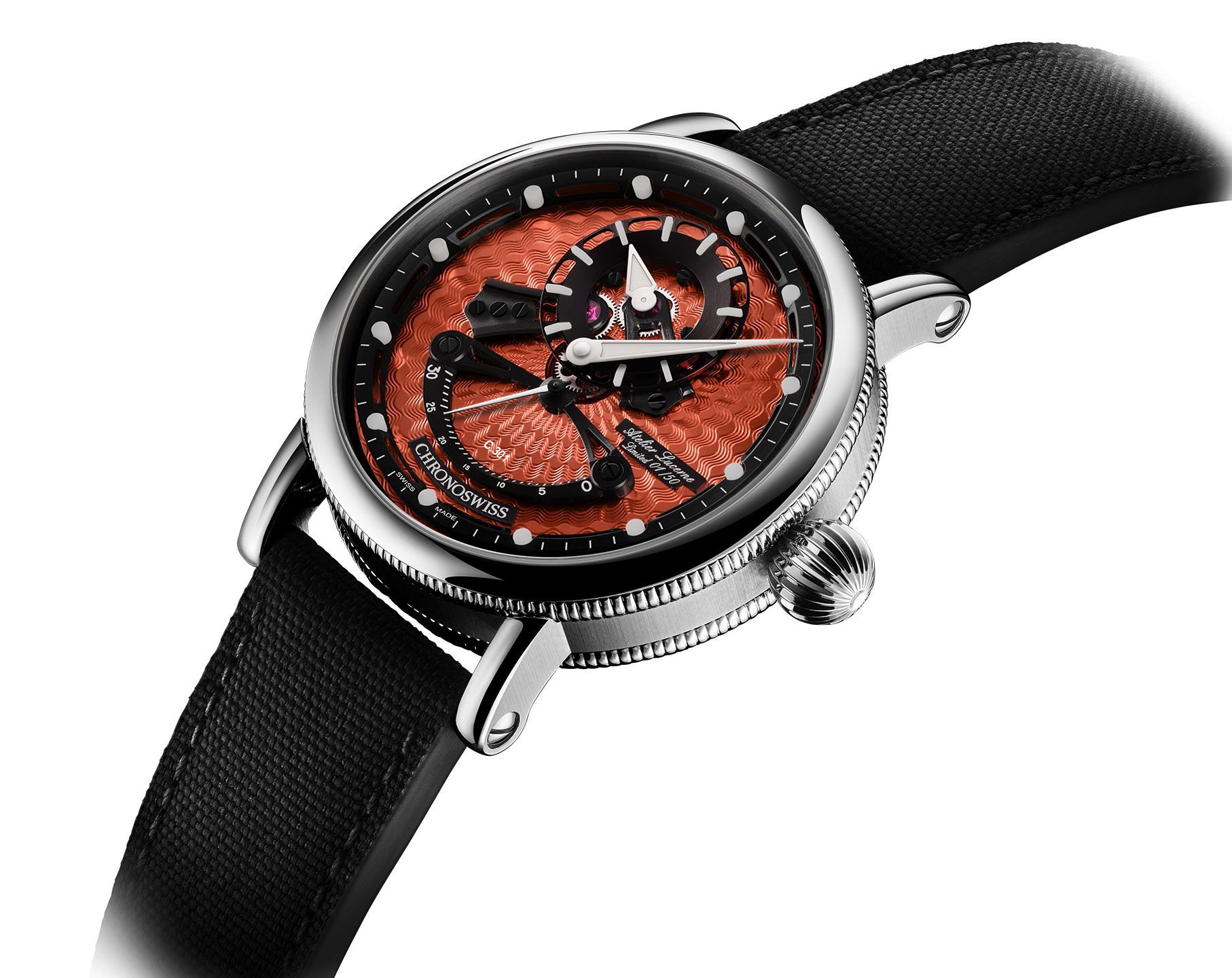 Chronoswiss Open Gear Open Gear Resec Orange Dial 44 mm Automatic Watch For Men - 2