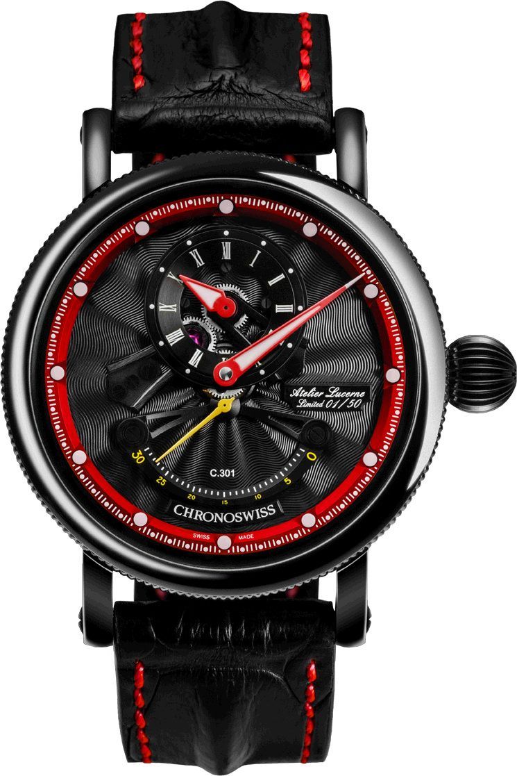 Chronoswiss Open Gear Open Gear Resec Black Dial 44 mm Automatic Watch For Men - 1