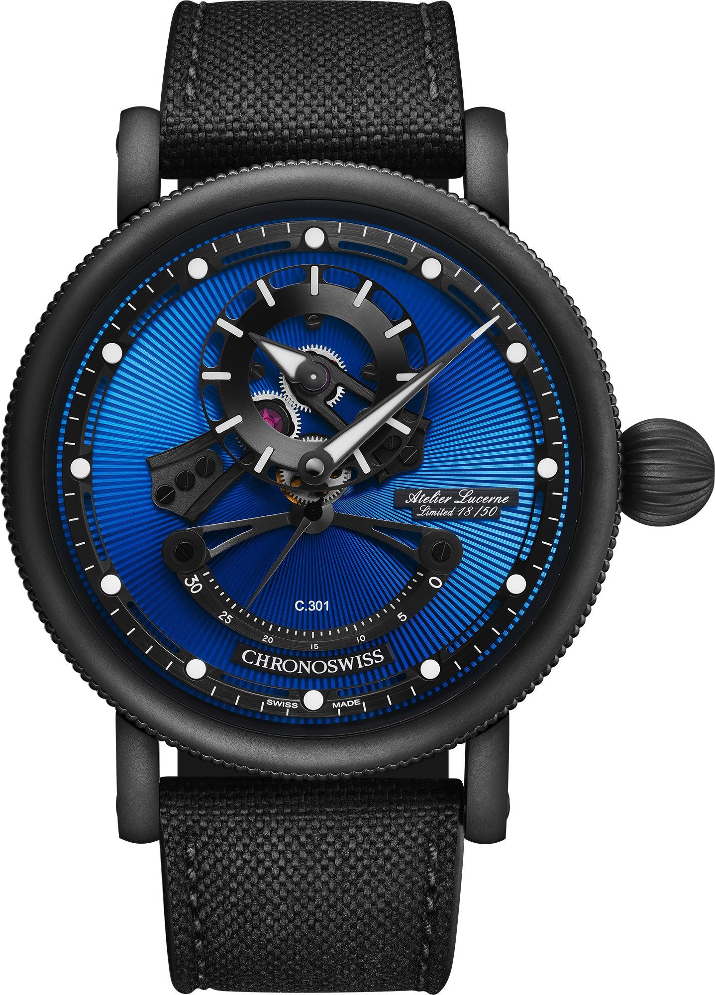 Chronoswiss Open Gear Open Gear Resec Blue Dial 44 mm Automatic Watch For Men - 1