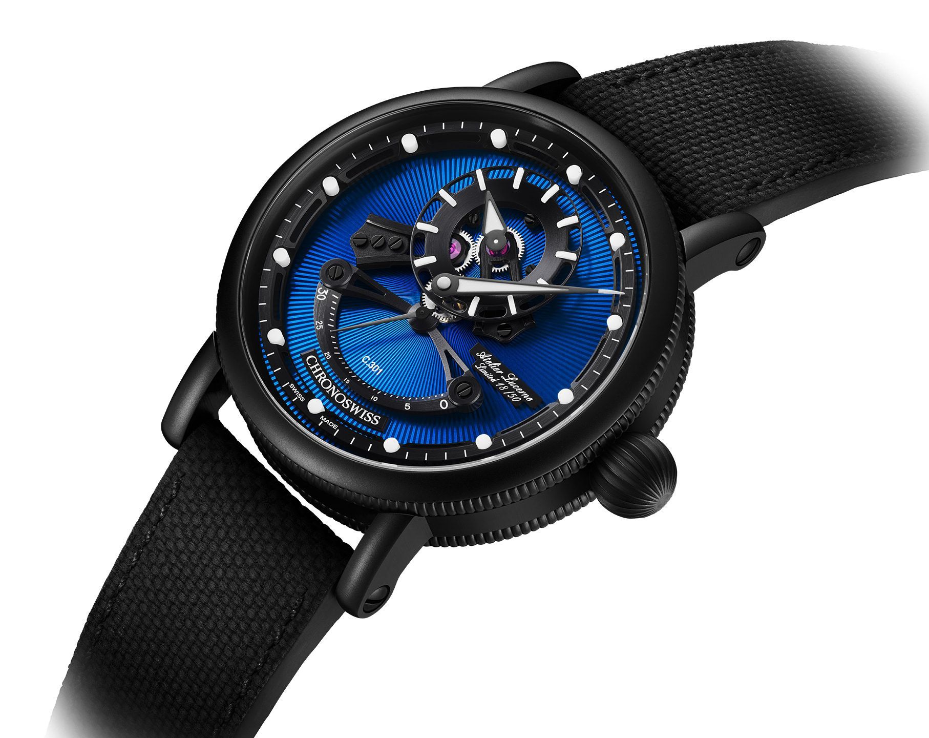 Chronoswiss Open Gear Open Gear Resec Blue Dial 44 mm Automatic Watch For Men - 2