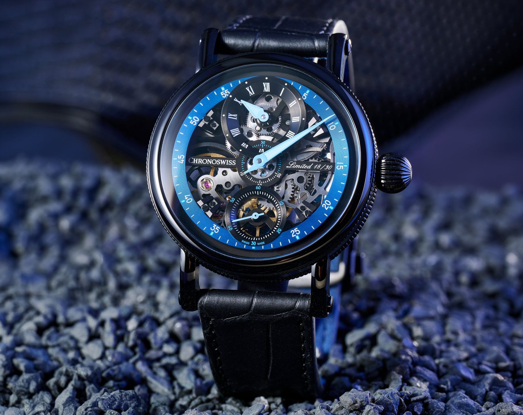 Chronoswiss Flying Grand Regulator Skeleton 44 mm Watch in Skeleton Dial