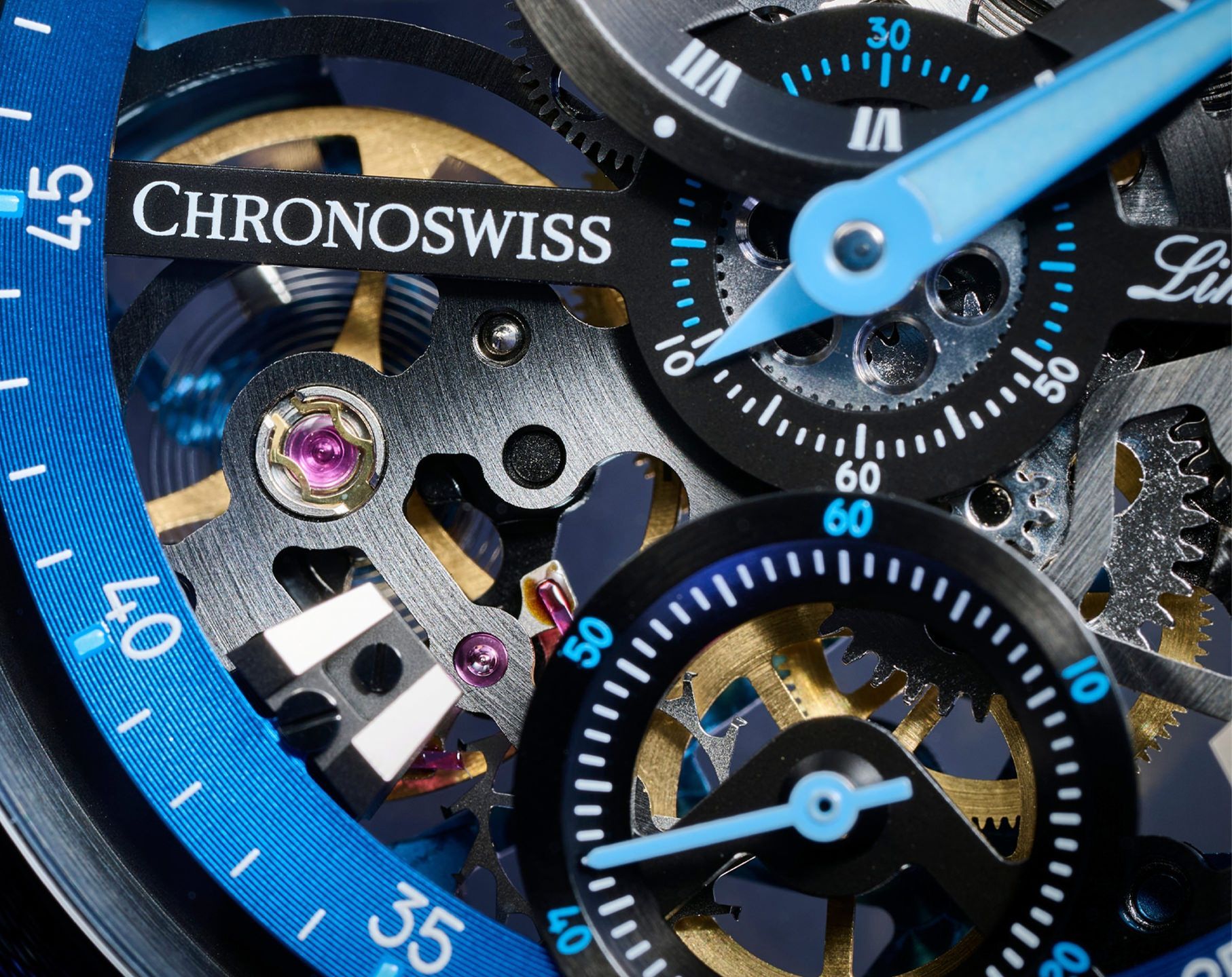 Chronoswiss Flying Manual Winding Watch | CH-6725S-BKBL
