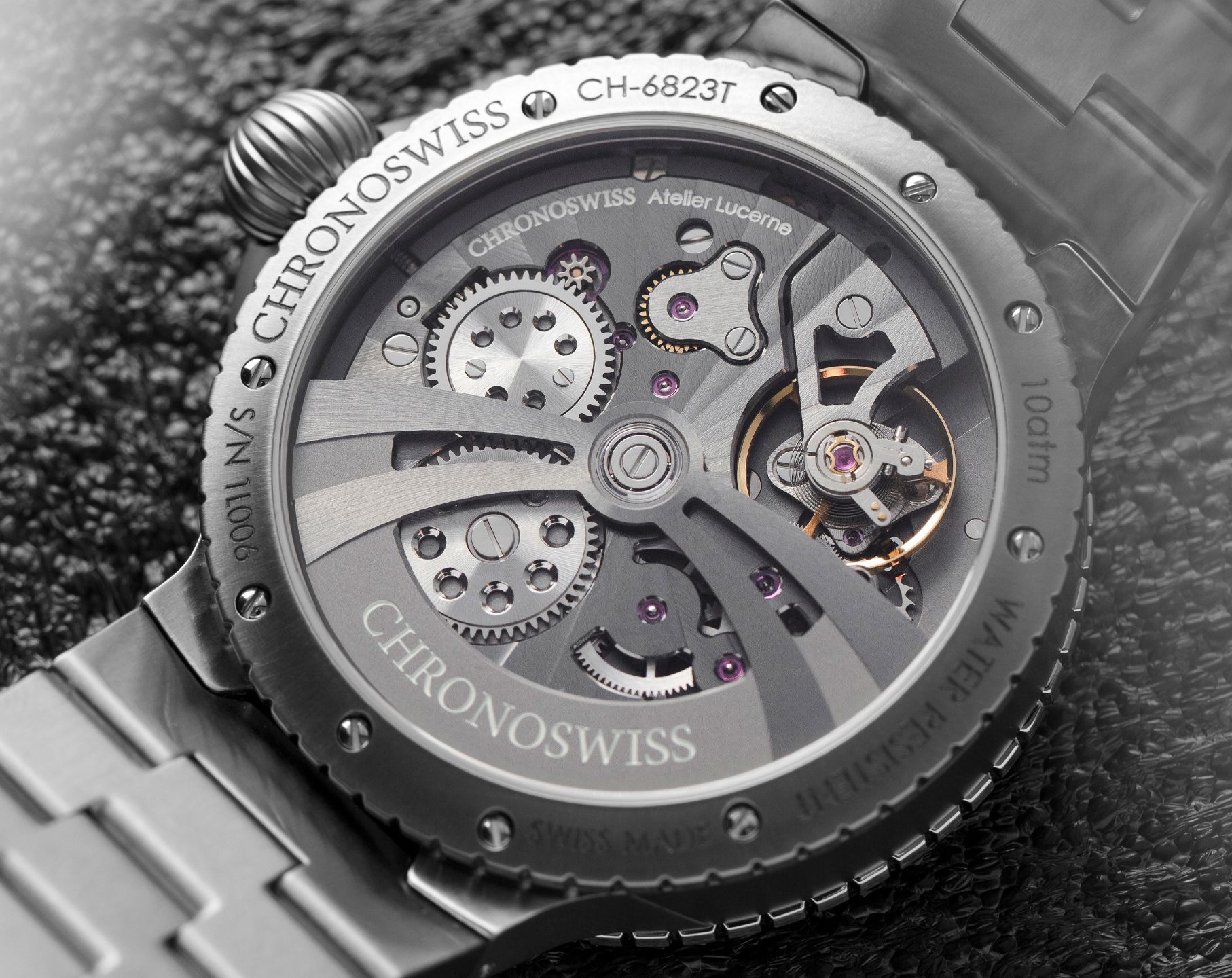 Chronoswiss Pulse Automatic Men Watches in Round case Brown Dial