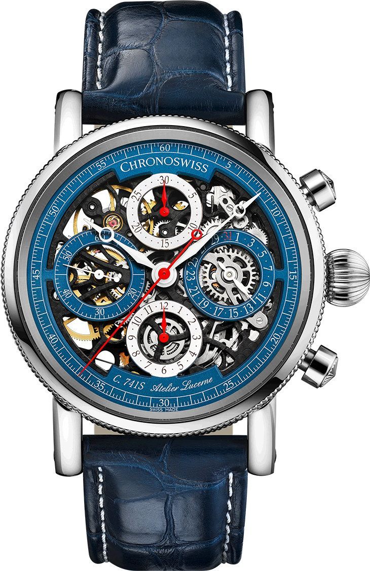 Chronoswiss Sirius Opus Chronograph Skeleton Dial 41 mm Automatic Watch For Men - 1