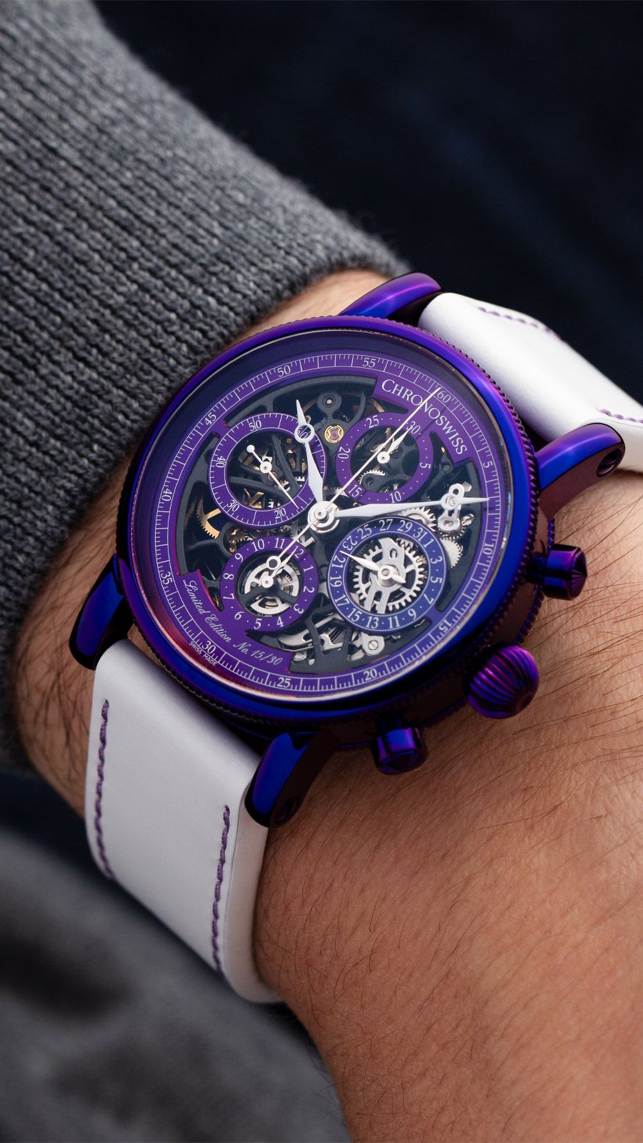Chronoswiss Sirius Automatic Watch | CH-7548T.1S-PU/39-2
