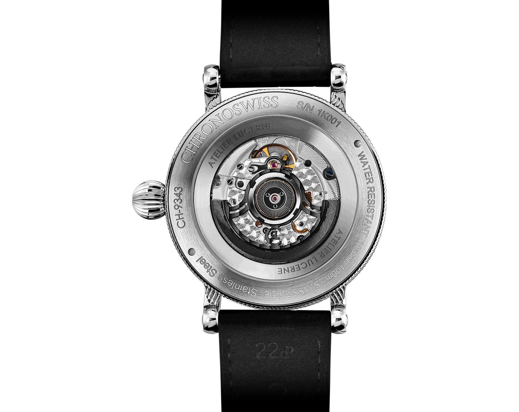Chronoswiss Space Timer  Black Dial 44 mm Automatic Watch For Men - 4