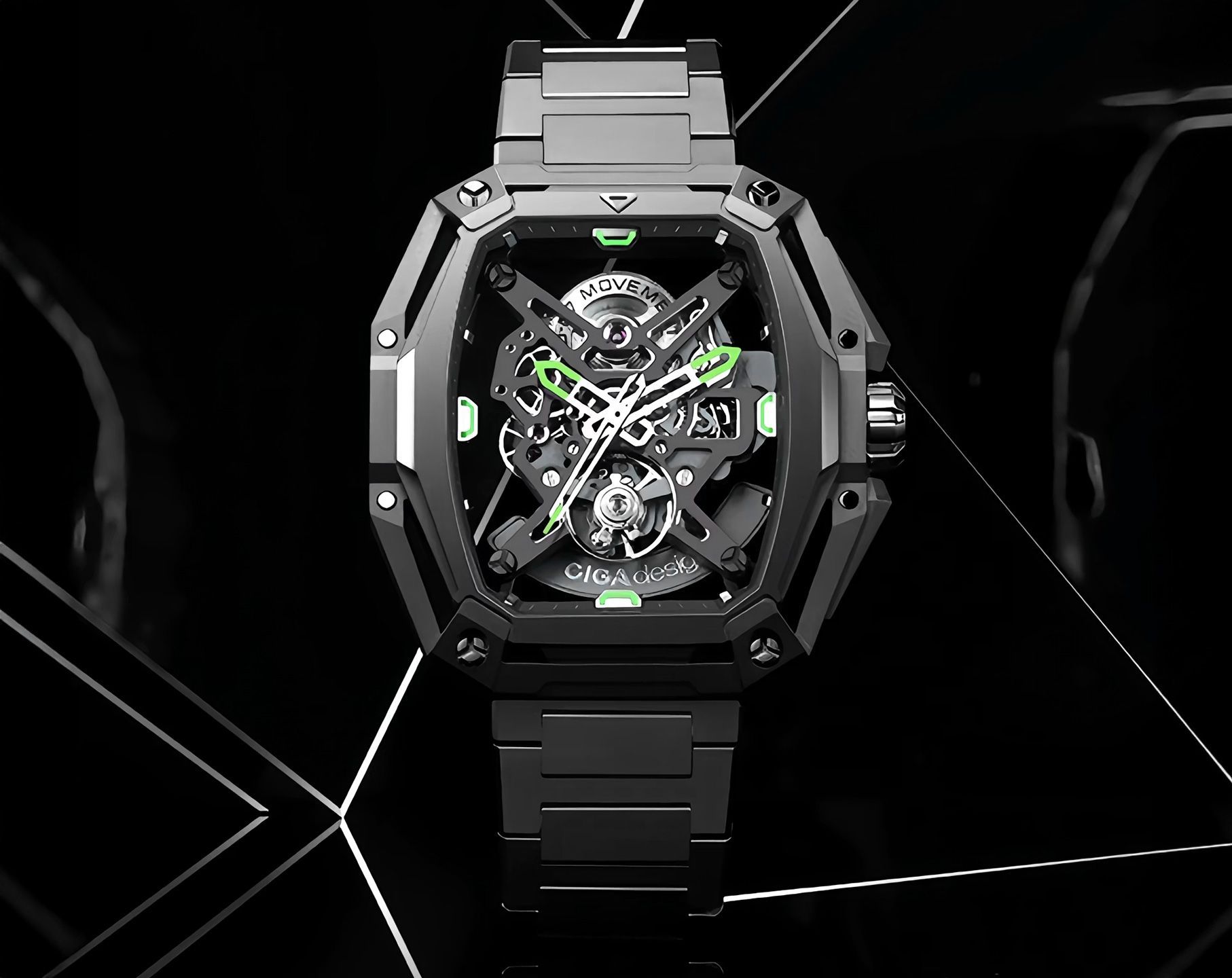 CIGA Design Edge  Skeleton Dial 43 mm Automatic Watch For Men - 2
