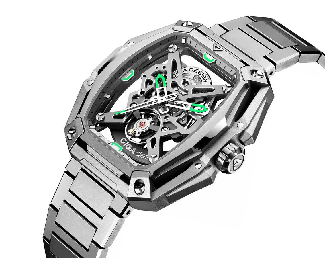 CIGA Design Edge  Skeleton Dial 43 mm Automatic Watch For Men - 4