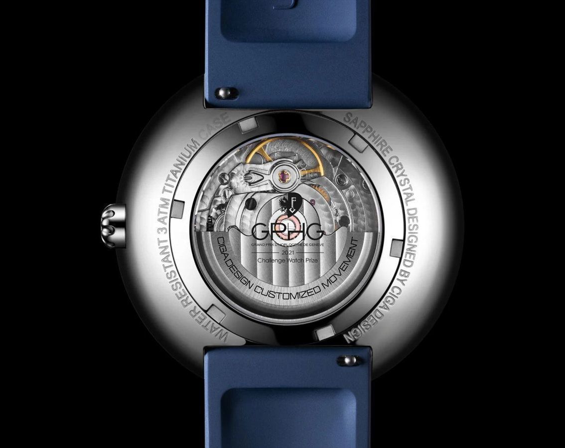CIGA Design Series U  Blue & Silver Dial 46 mm Automatic Watch For Men - 6