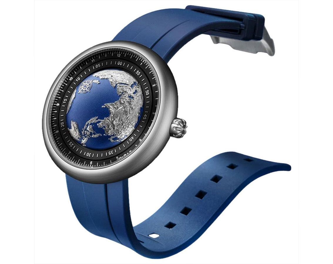 CIGA Design Series U  Blue & Silver Dial 46 mm Automatic Watch For Men - 4
