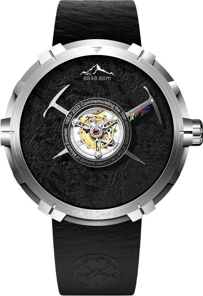 CIGA Design Artist  Black Dial 45 mm Manual Winding Watch For Men - 1