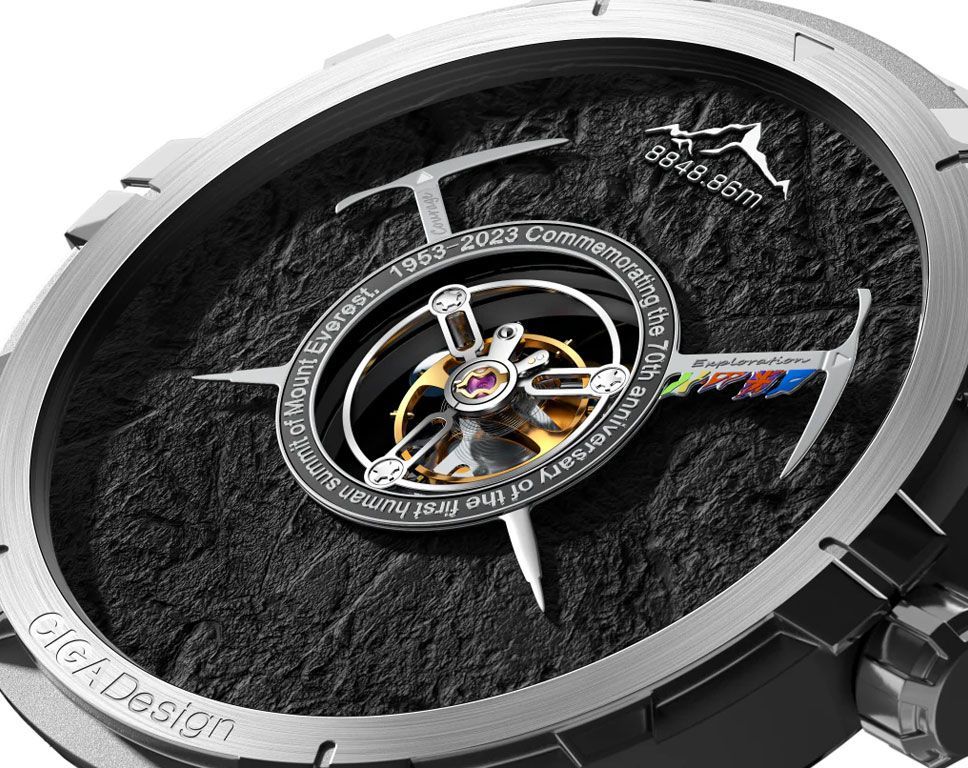 CIGA Design Artist  Black Dial 45 mm Manual Winding Watch For Men - 5