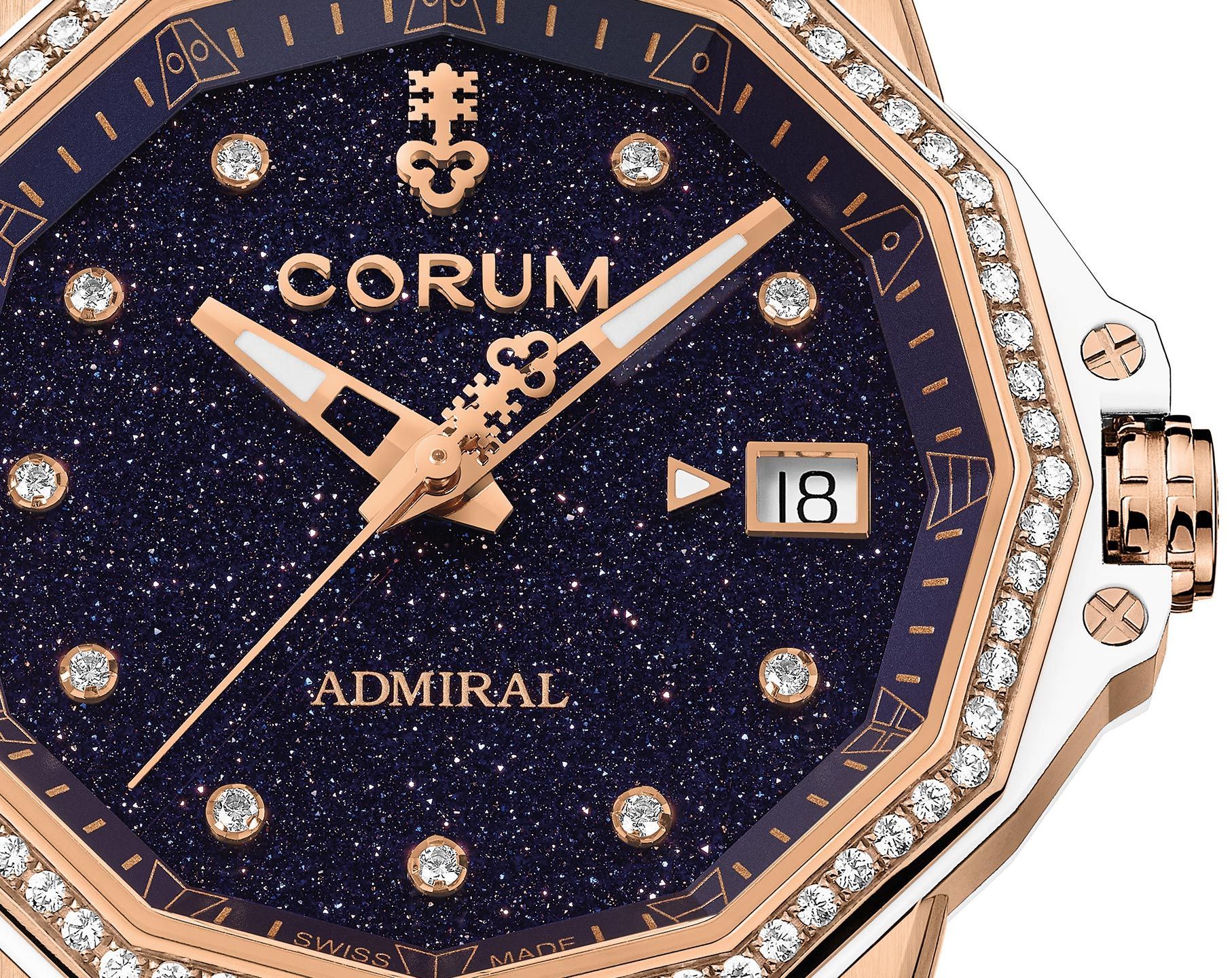 Corum Admiral Admiral 38 Blue Dial 38 mm Automatic Watch For Women - 5