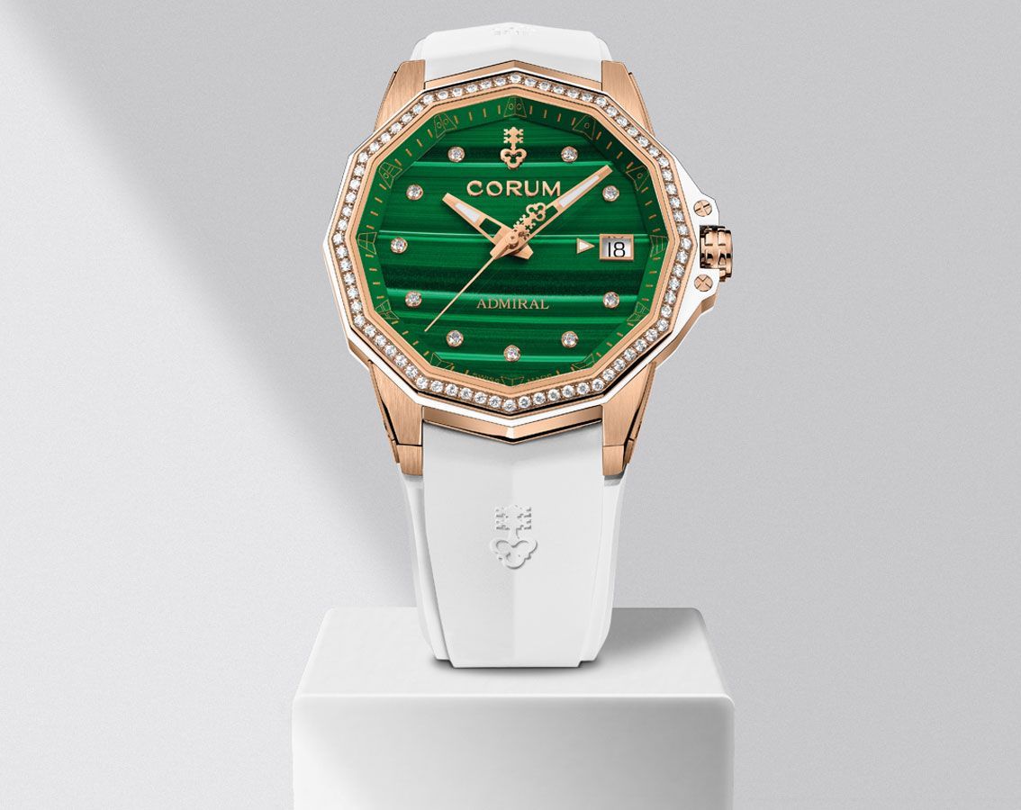 Corum Admiral Admiral 38 Green Malachite Dial 38 mm Automatic Watch For Women - 3