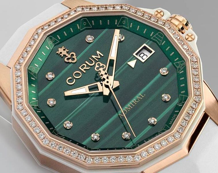 Corum Admiral Admiral 38 Green Malachite Dial 38 mm Automatic Watch For Women - 5