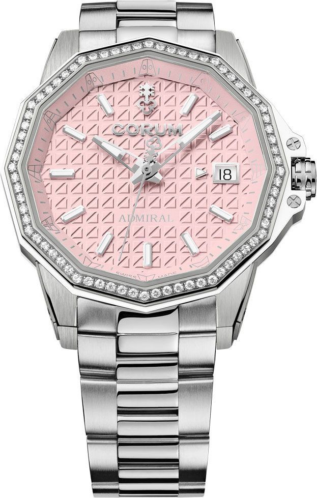 Corum Admiral Admiral 38 Pink Dial 38 mm Automatic Watch For Women - 1