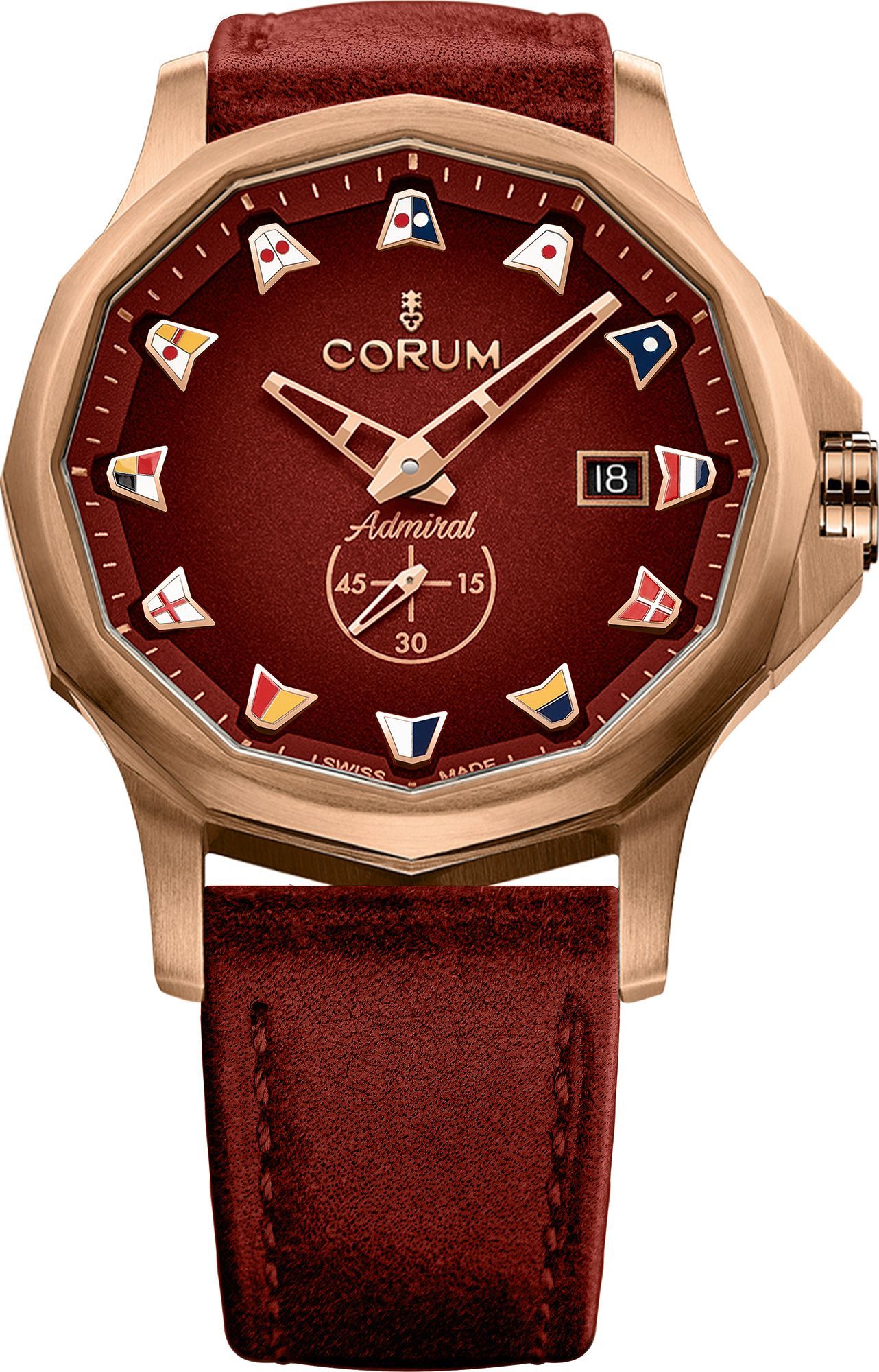Burgundy mens watch best sale