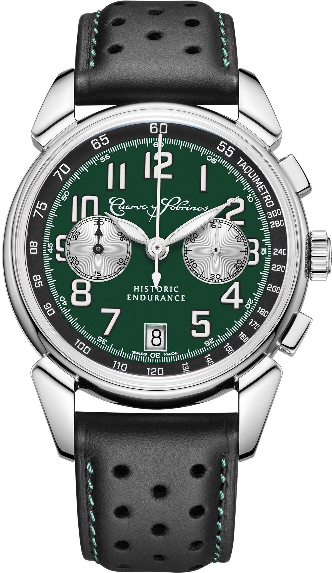 Cuervo y Sobrinos Historiador Historic Endurance Green Dial 40 mm Automatic Watch For Men - 1