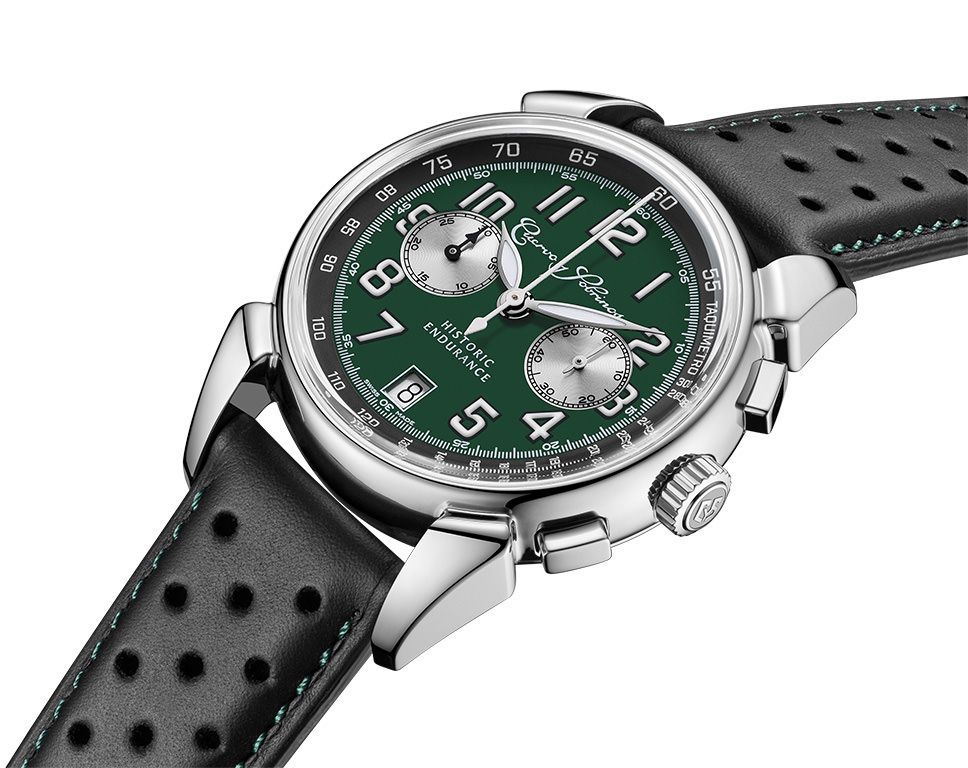 Cuervo y Sobrinos Historiador Historic Endurance Green Dial 40 mm Automatic Watch For Men - 10