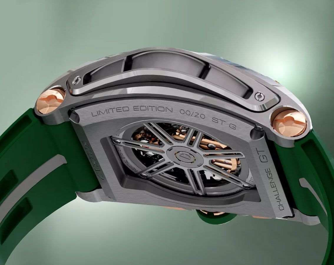 CVSTOS Racing Chrono GMT Green Dial 45 mm Automatic Watch For Men - 2