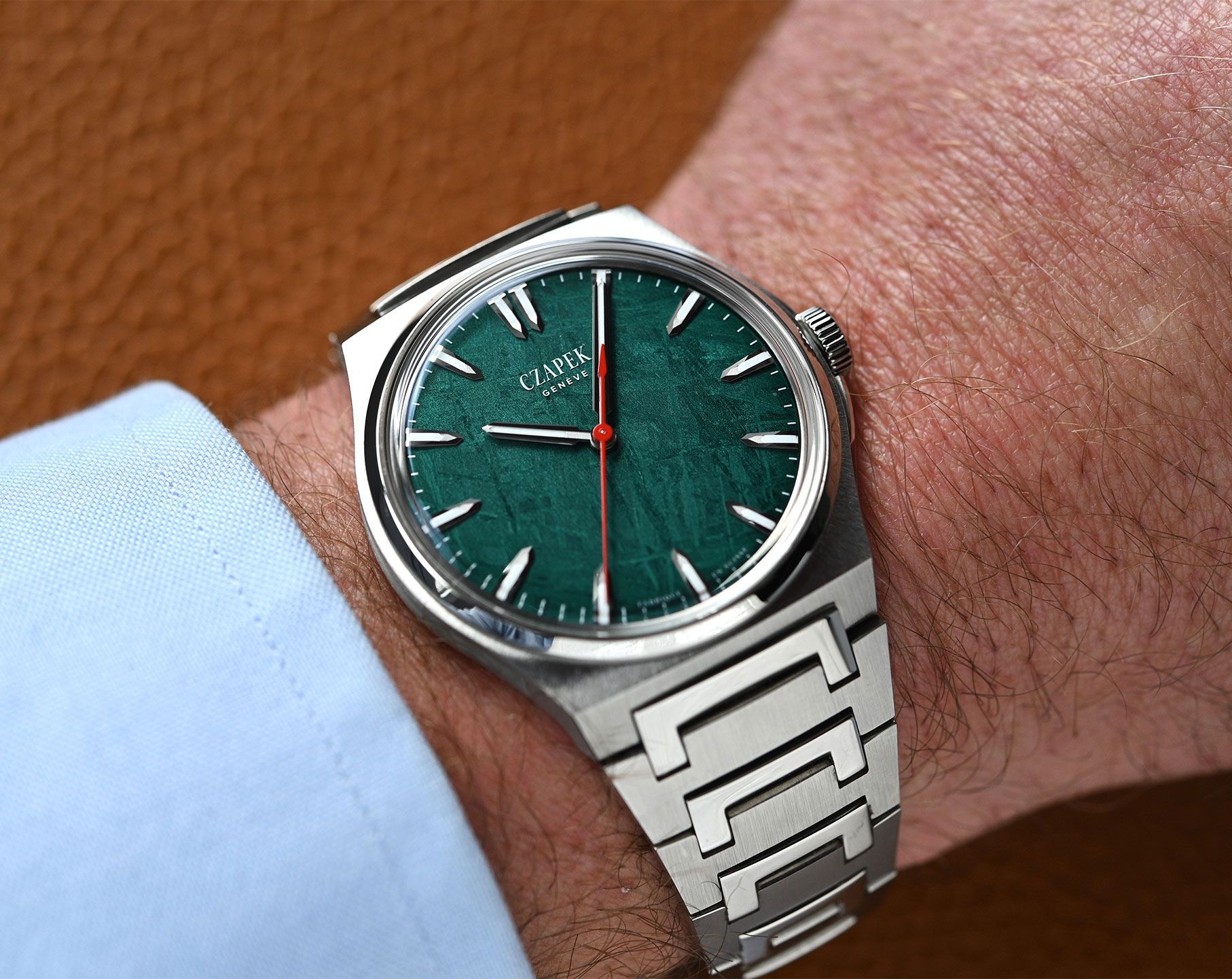 Czapek Antarctique  Green Dial 40.5 mm Automatic Watch For Men - 5