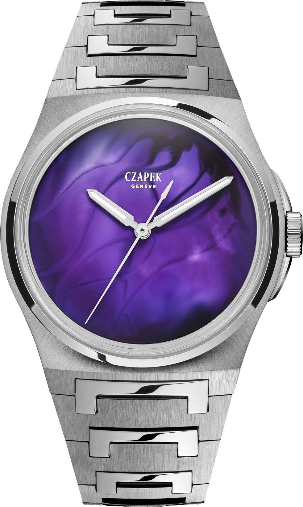 Czapek Antarctique  Purple Dial 40.5 mm Automatic Watch For Men - 1
