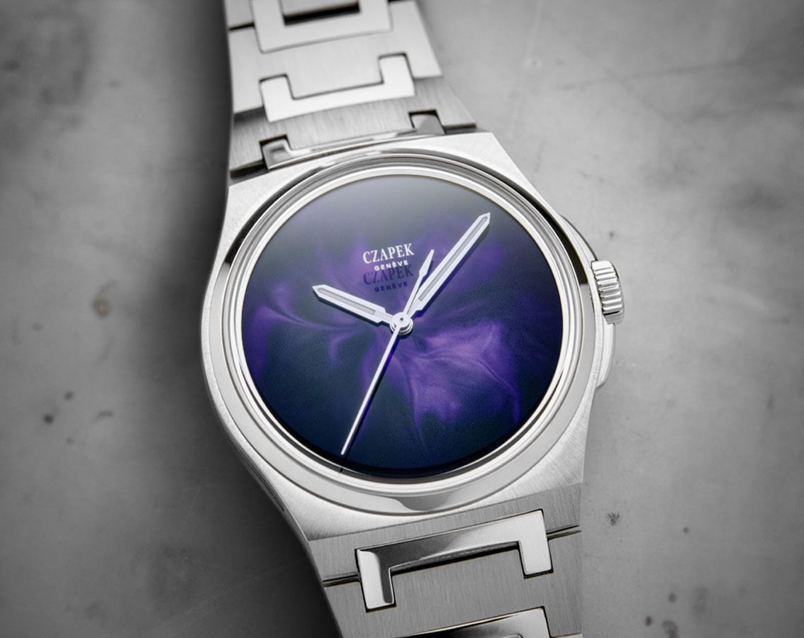 Czapek Antarctique  Purple Dial 40.5 mm Automatic Watch For Men - 3
