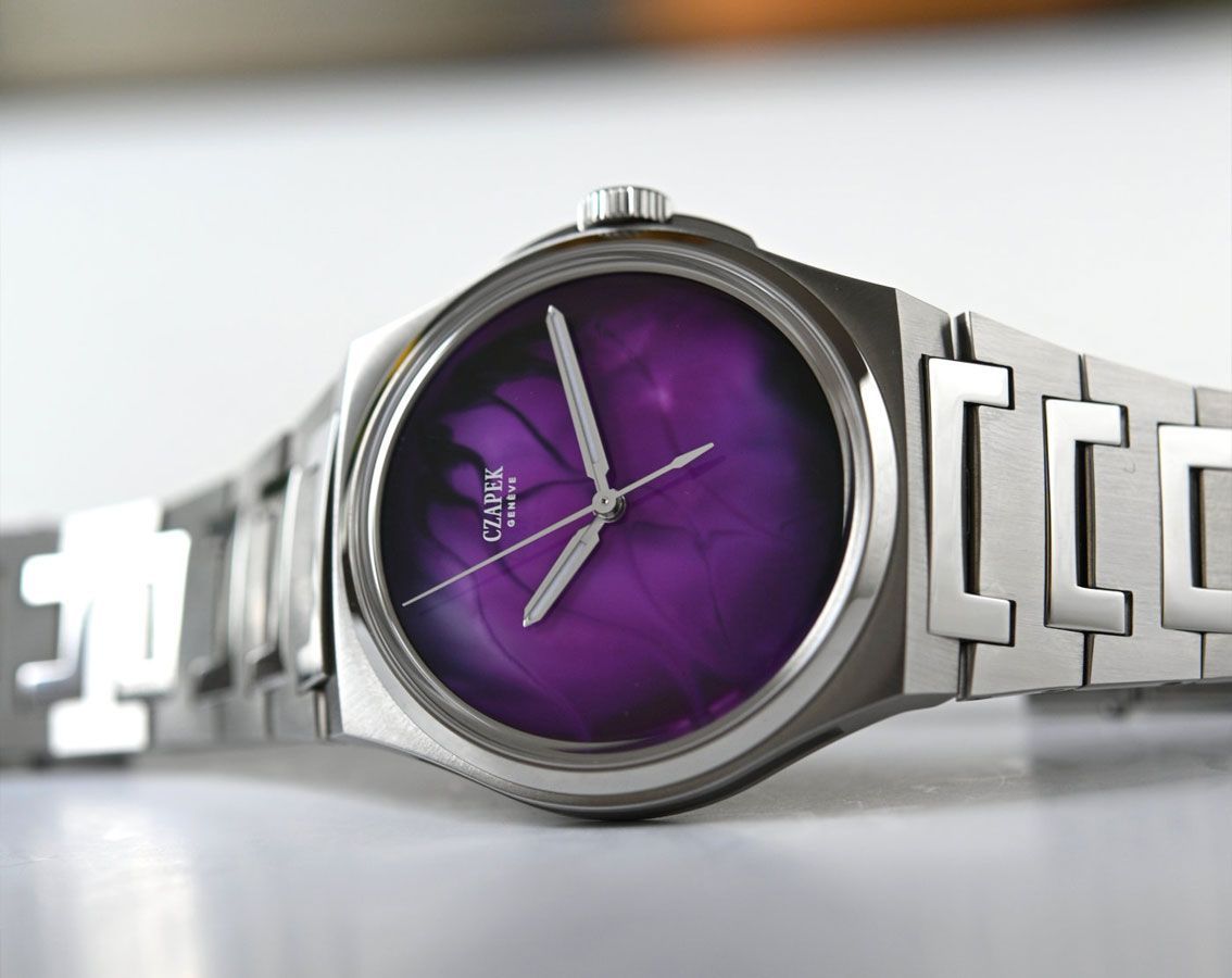 Czapek Antarctique  Purple Dial 40.5 mm Automatic Watch For Men - 4