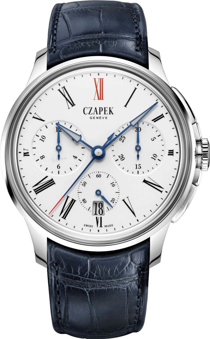 Czapek  41.5 mm Watch in White Dial For Men - 1