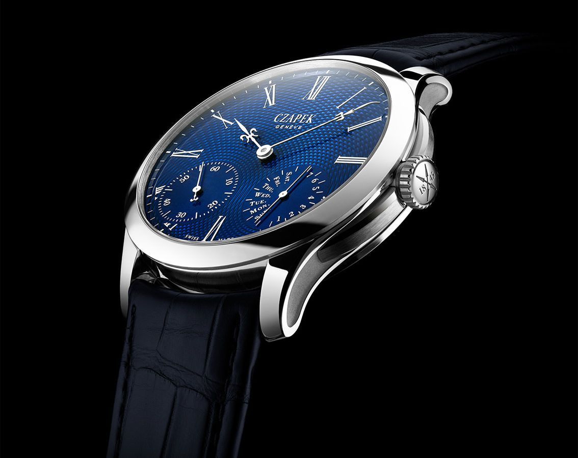 Czapek Quai Des Bergues 38.5 mm Watch in Blue Dial