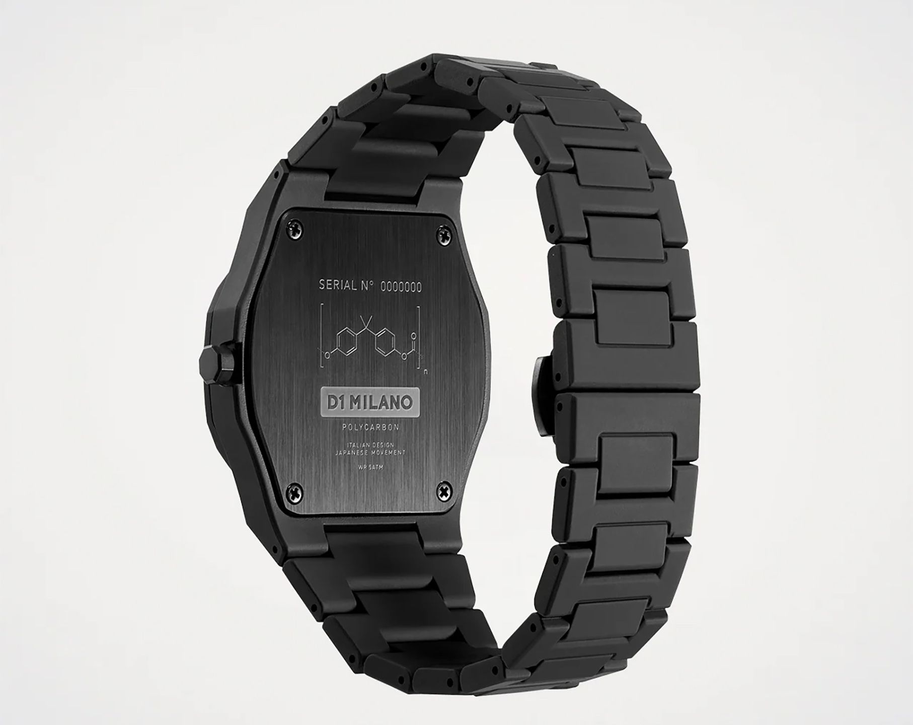 D1 Milano Polycarbon Quartz Watch | PCBJ10