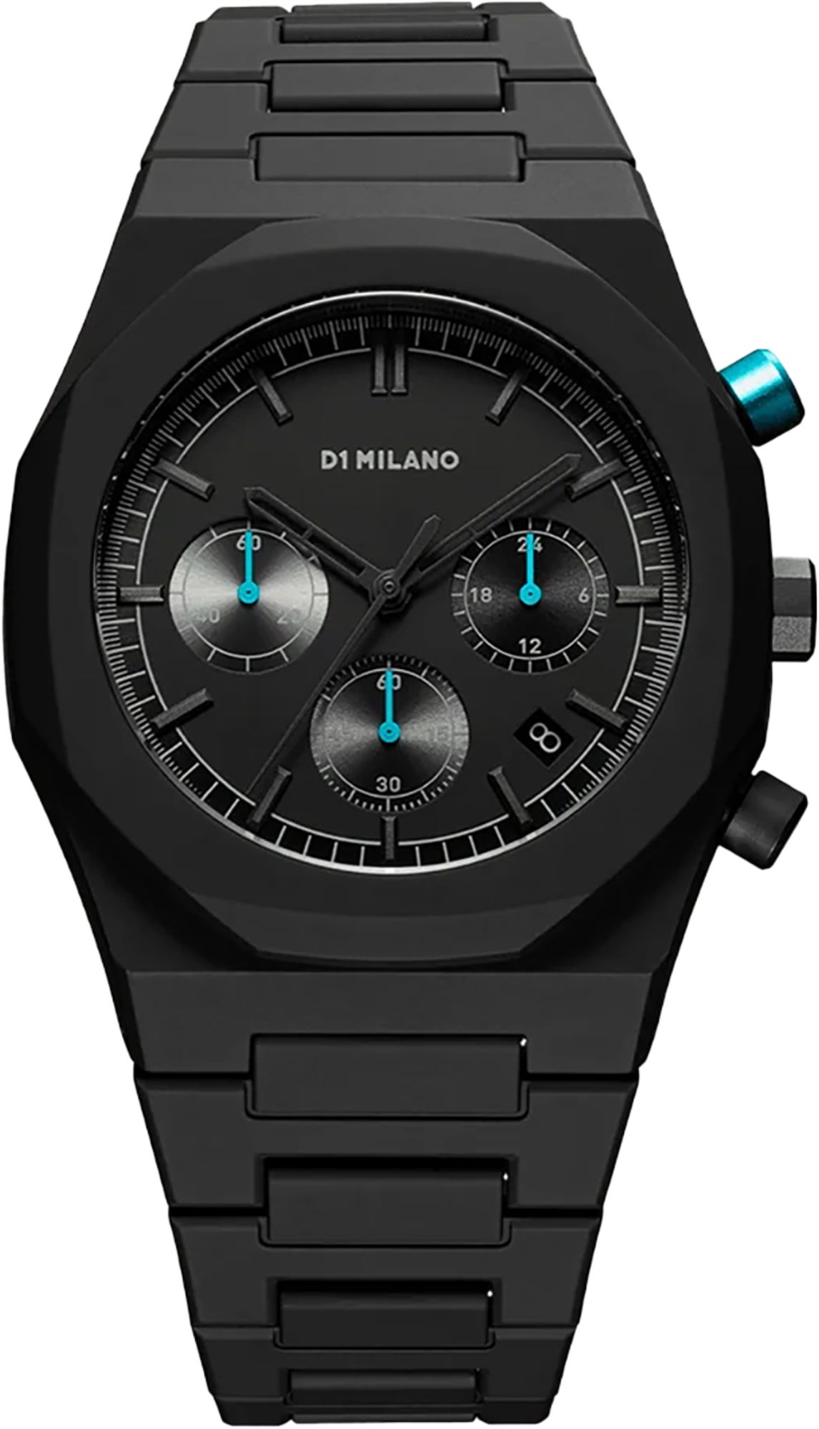 D1 Milano Polychrono Quartz Men Watches in Octagon case Grey Dial