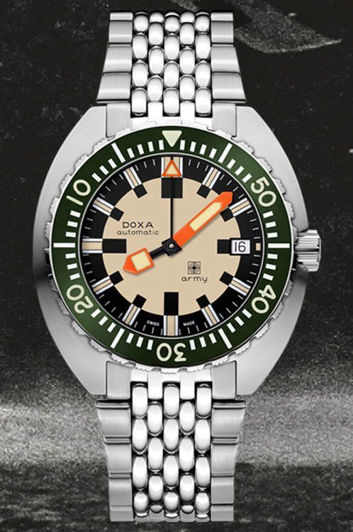 Doxa DOXA Army  Beige Dial 42.5 mm Automatic Watch For Men - 4