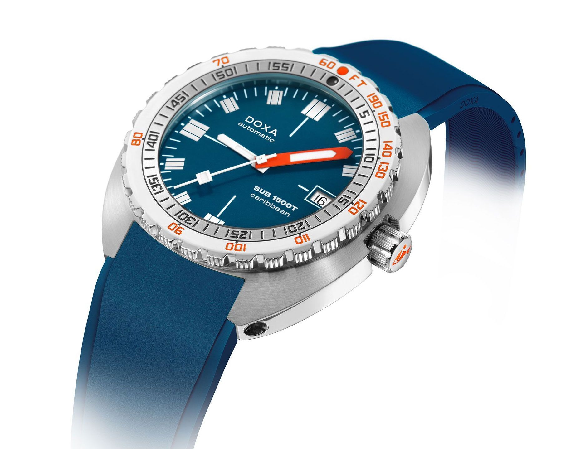 Doxa SUB 1500T Caribbean Blue Dial 45 mm Automatic Watch For Men - 2