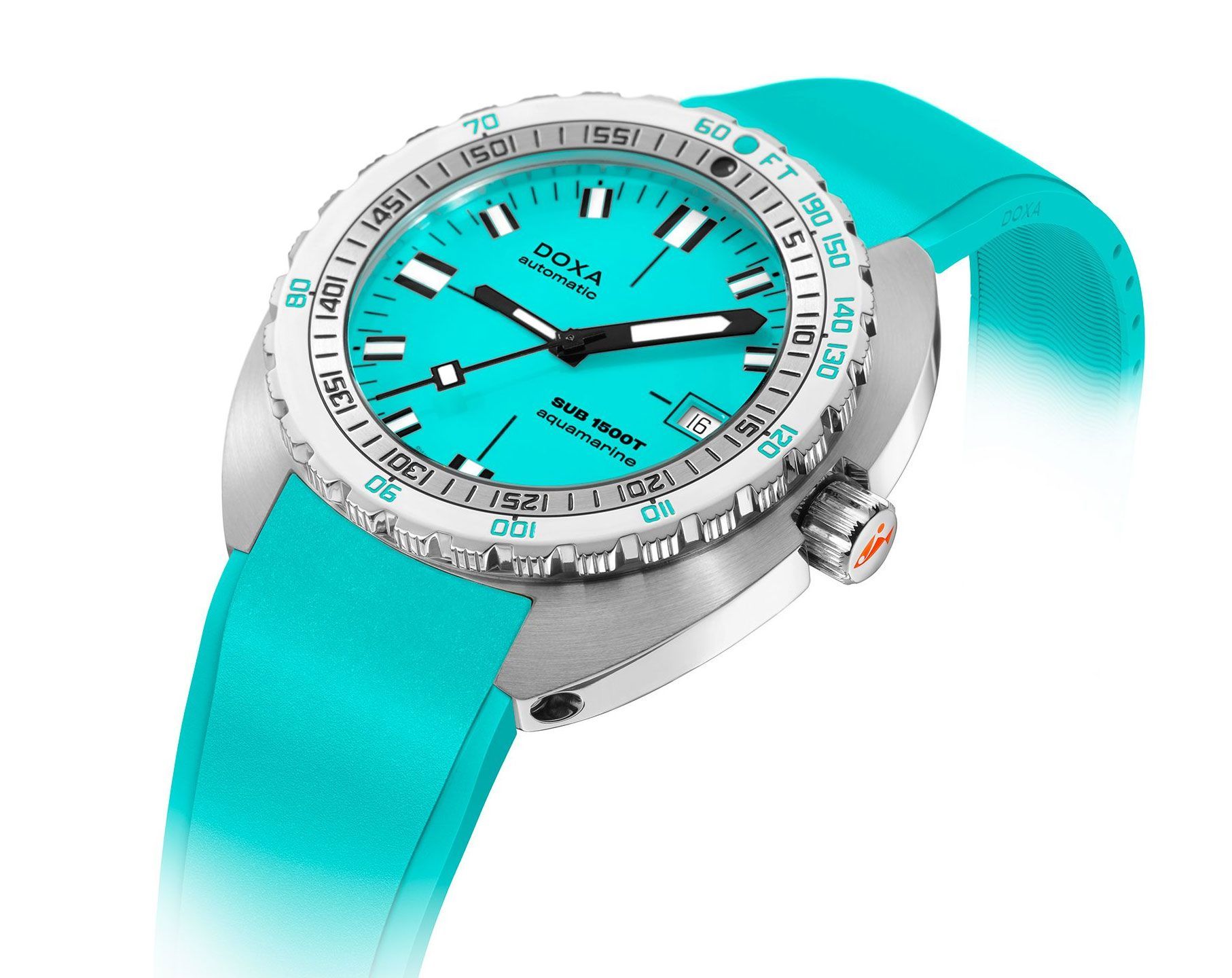 Doxa SUB 1500T Aquamarine Turquoise Dial 45 mm Automatic Watch For Men - 2
