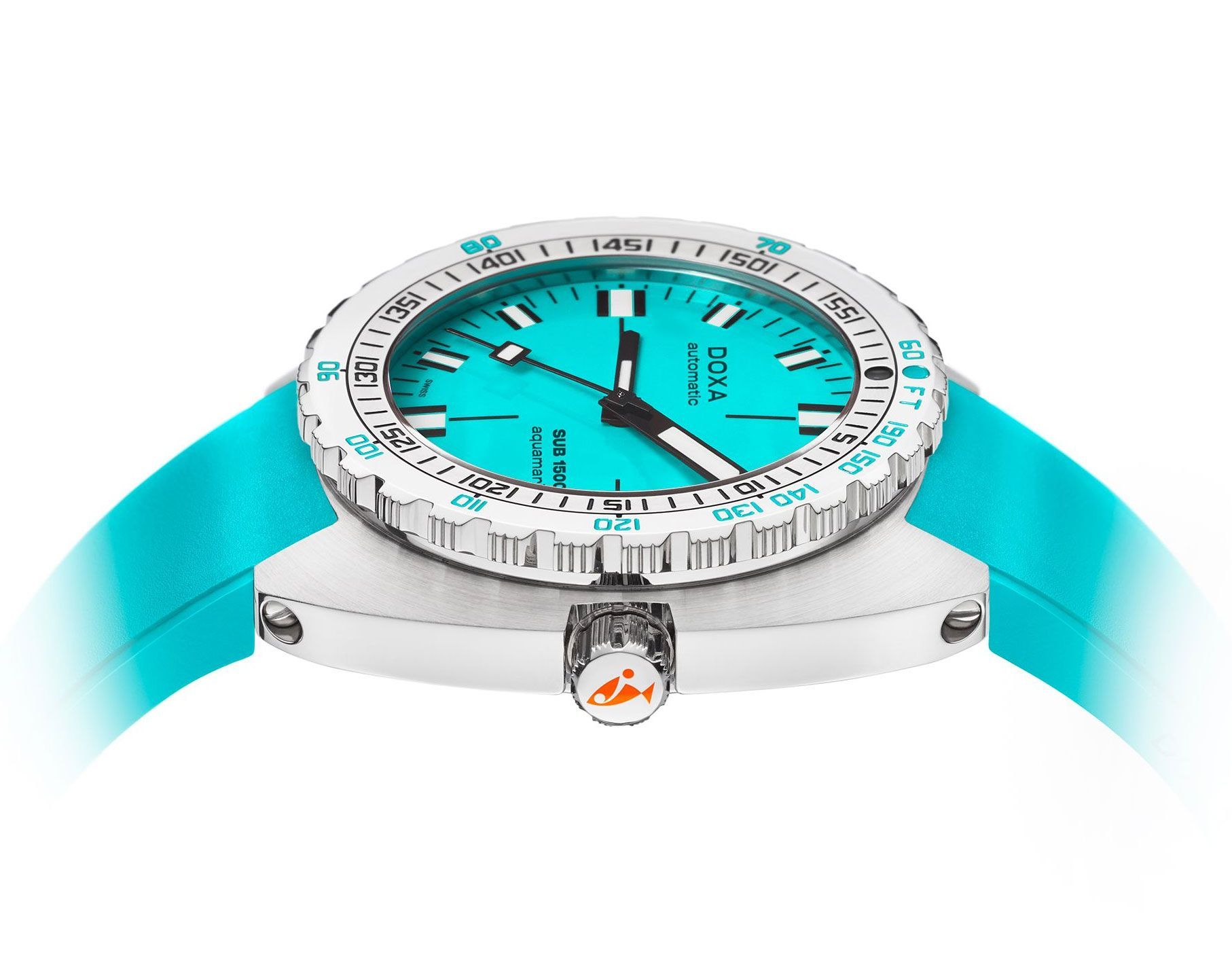 Doxa SUB 1500T Aquamarine Turquoise Dial 45 mm Automatic Watch For Men - 3