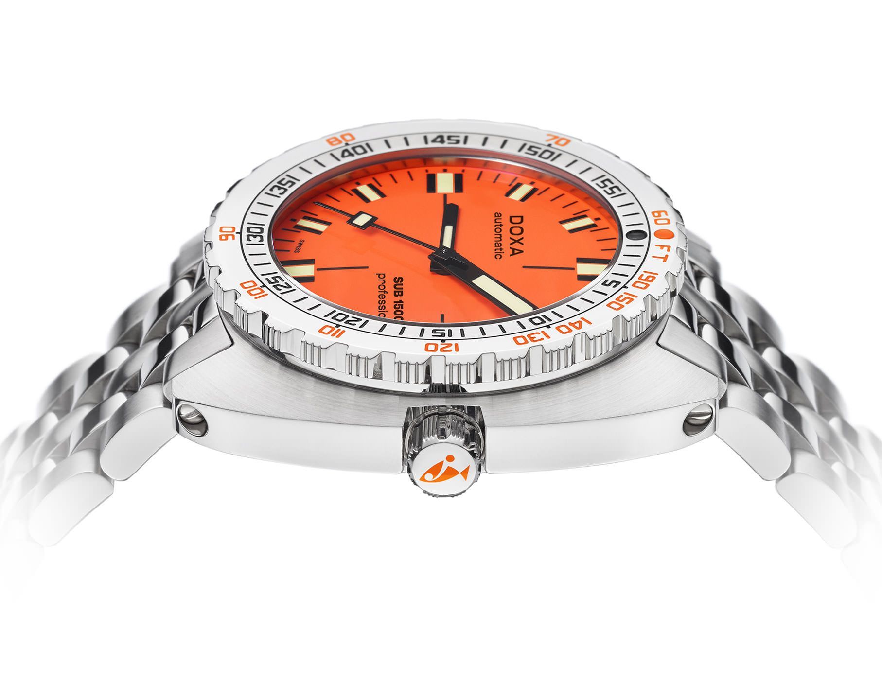 Doxa SUB 1500T Professional Orange Dial 45 mm Automatic Watch For Men - 3