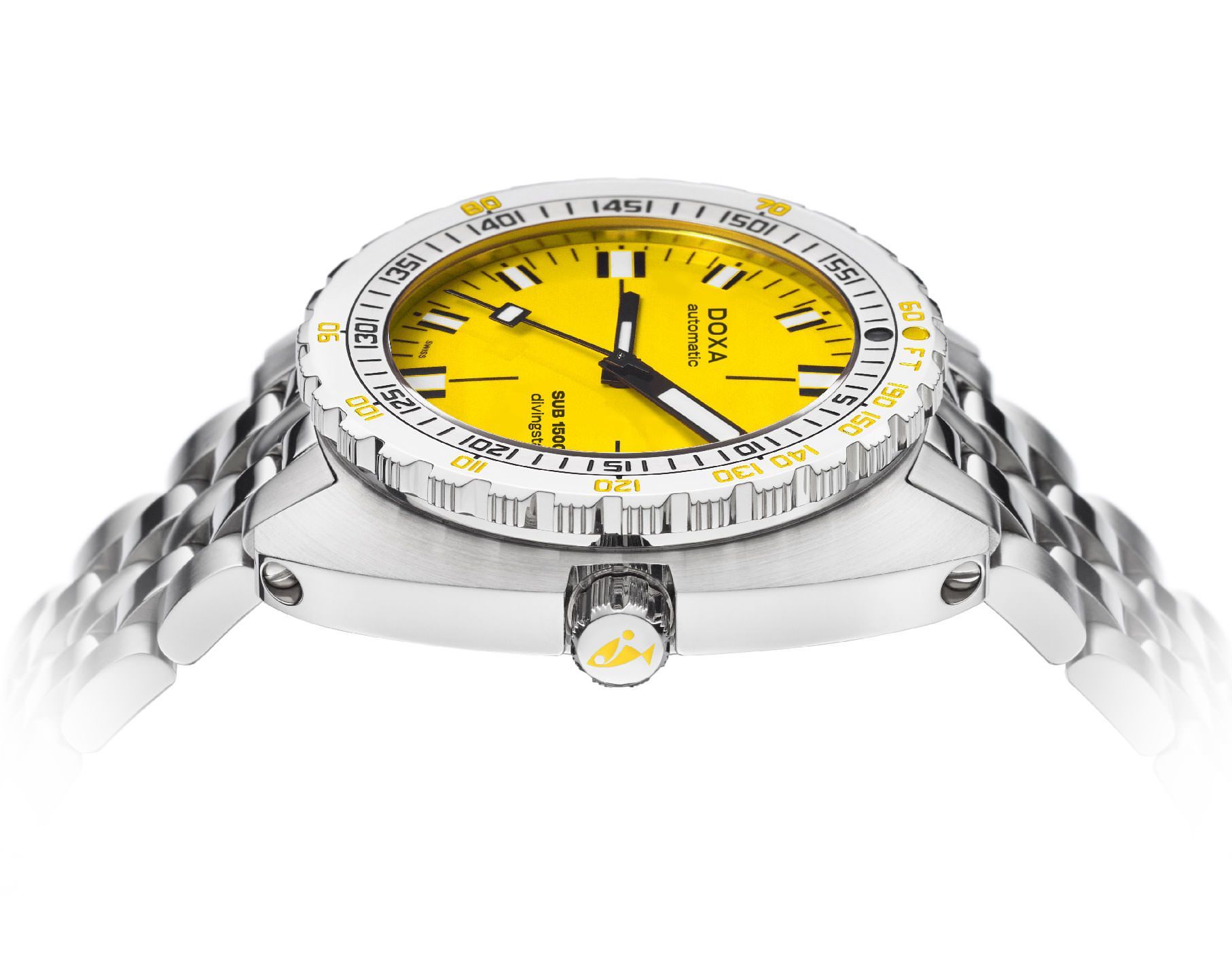 Doxa SUB 1500T Divingstar Yellow Dial 45 mm Automatic Watch For Men - 3