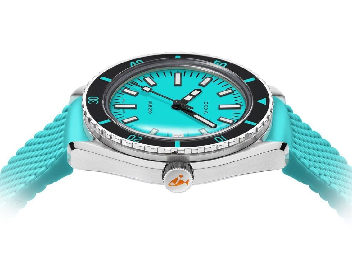 Doxa Aquamarine 42 mm Watch in Turquoise Dial For Men - 3