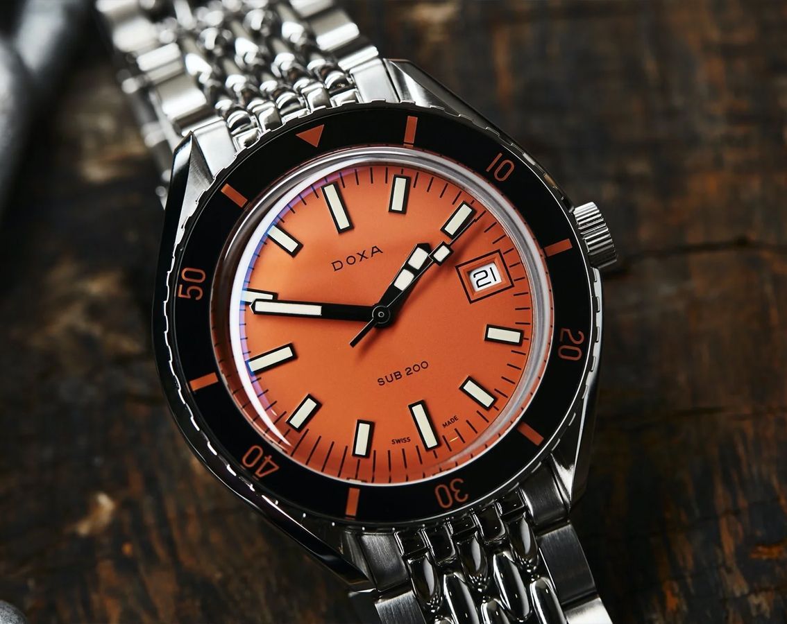 Doxa SUB 200 Professional Orange Dial 42 mm Automatic Watch For Men - 4