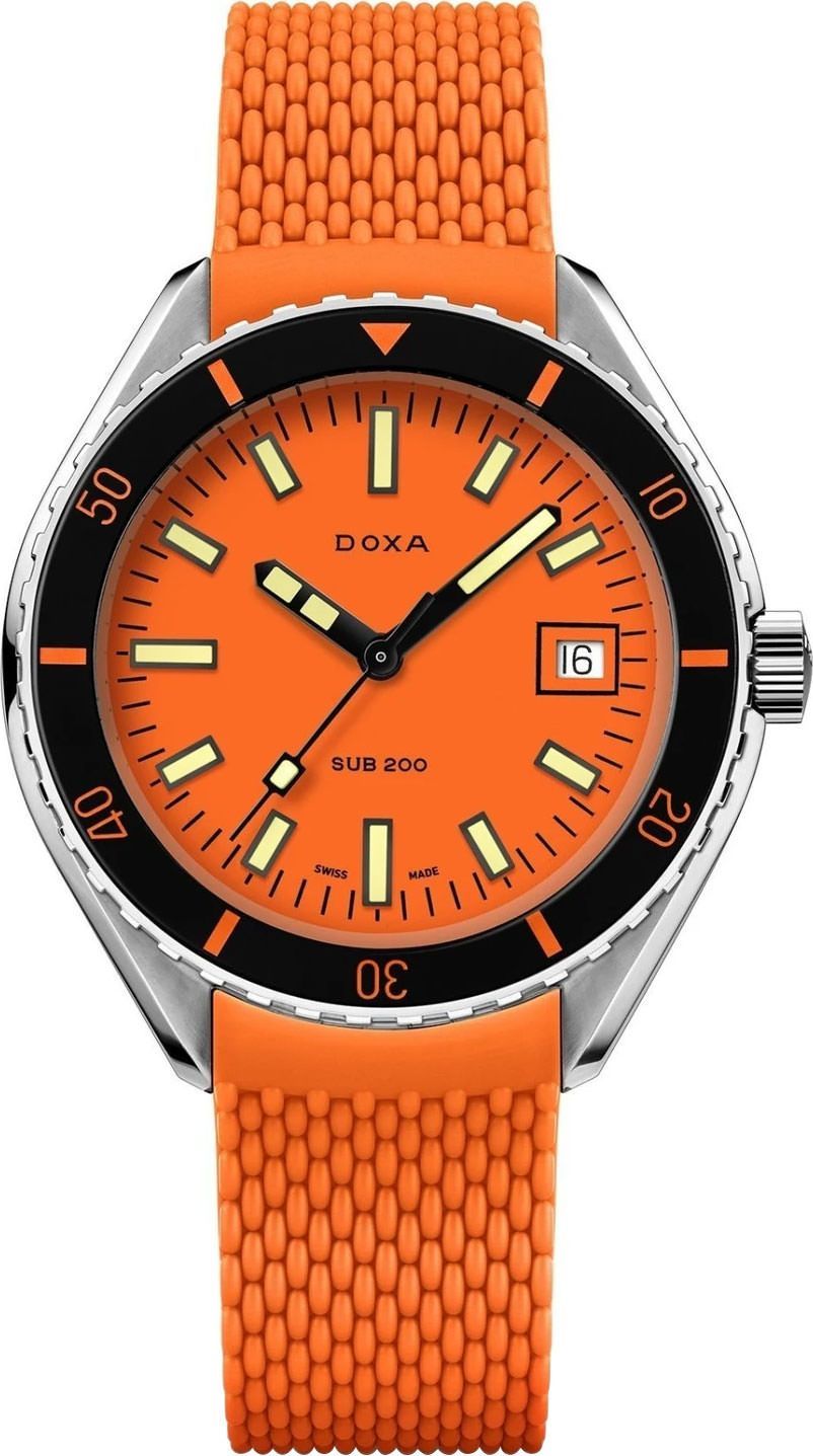 Doxa SUB 200 Professional Orange Dial 42 mm Automatic Watch For Men - 1