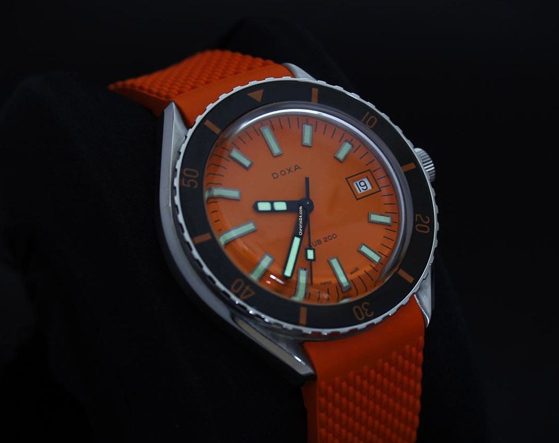 Doxa SUB 200 Professional Orange Dial 42 mm Automatic Watch For Men - 7