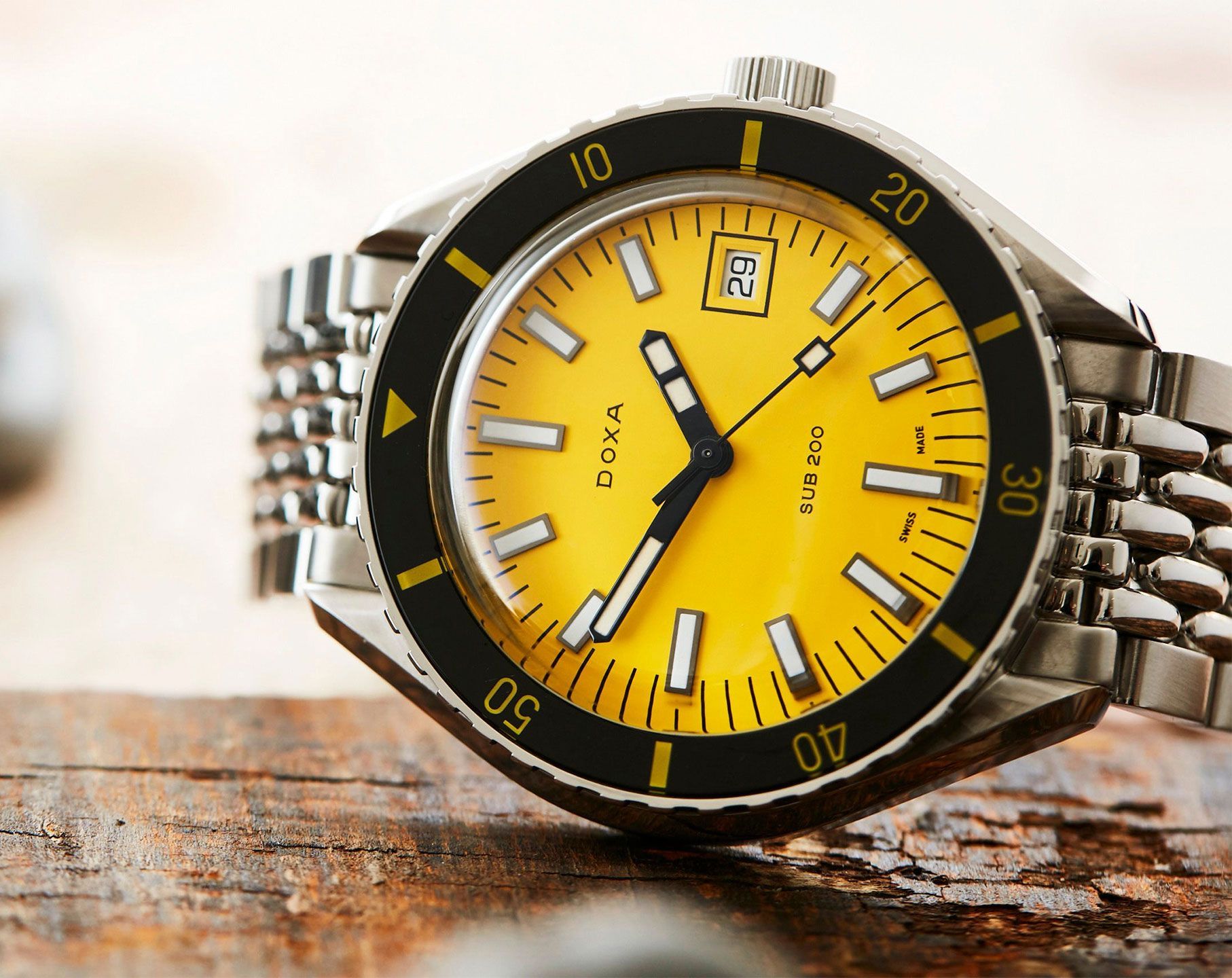 Doxa SUB 200 Divingstar Yellow Dial 42 mm Automatic Watch For Men - 6